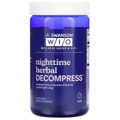 Swanson WIO, Nighttime Herbal Decompress, 30 капсул